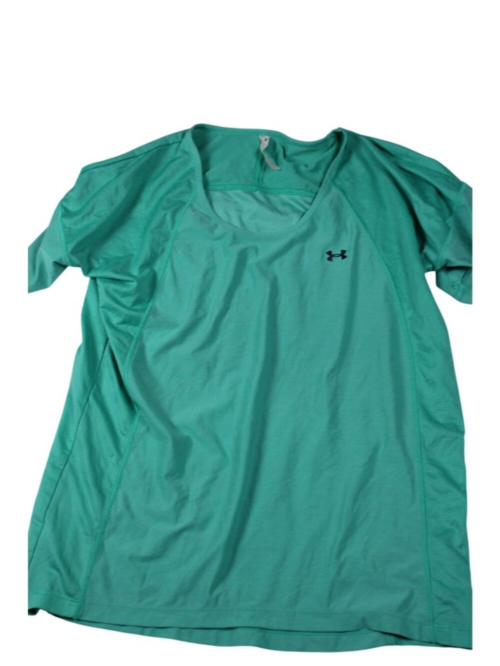 Under Armour Womens Green Short Sleeve Performance Shirt Lightweight & Stretchy